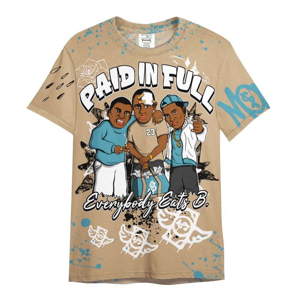 Shirt To Match H-Town 11s - Everybody Paid In Full Crayon All Over Print