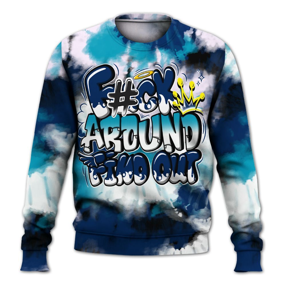 Sweatshirt To Match Kobe 5 X-Ray - Tie Dye FK Around Find Out All Over Print