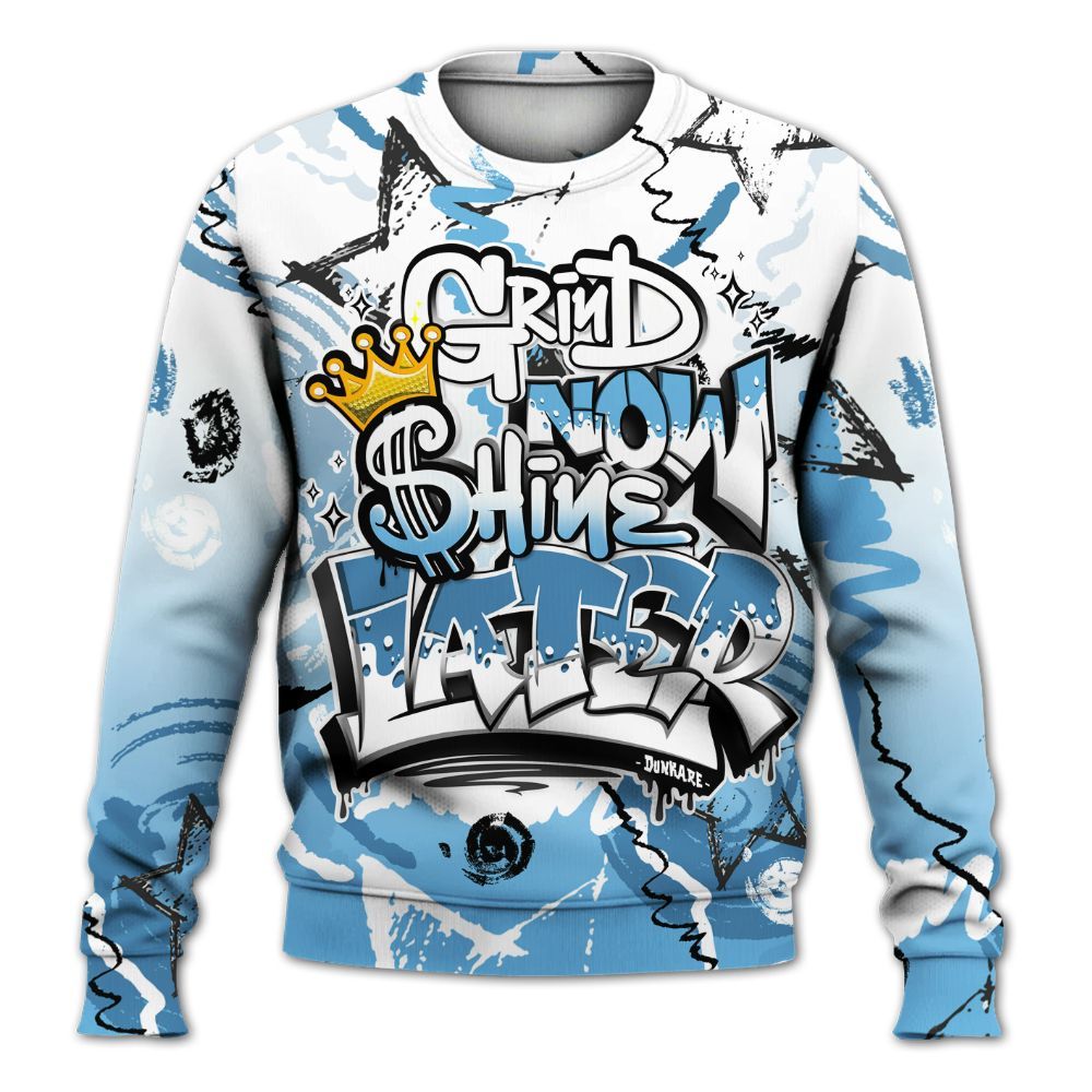 Sweatshirt To Match Melo 12s - Grind Shine Later Drip All Over Print