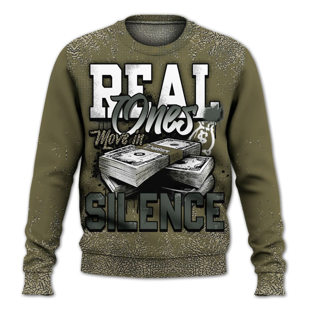Sweatshirt To Match Retro Family Affair 3s - Move In Silence Money Street Retro All Over Print