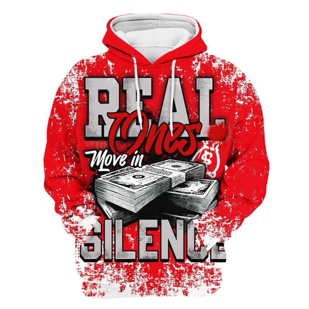 Hoodie To Match Air Max 1 Low Poly - Move In Silence Money Street Retro All Over Print
