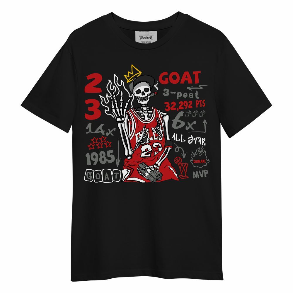 Shirt To Match Bred Reimagined 4s - Number 23 G.0.A.T Streetwear Unisex Shirt