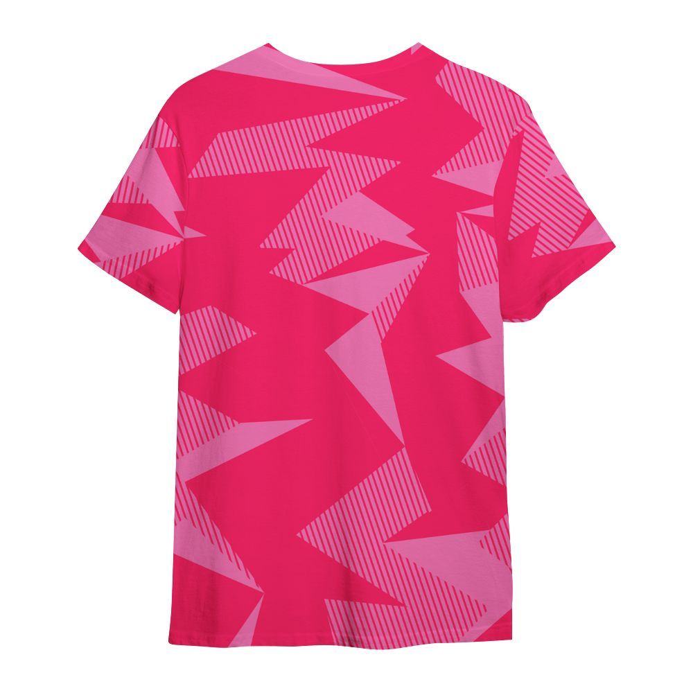 Shirt To Match Air VaporMax Plus Triple Pink - Geometric Camouflage Pattern All Over Print