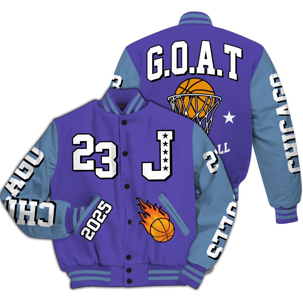 Varsity Jacket To Match Retro Concord 5s - Chicago 23 Basketball All Over Print