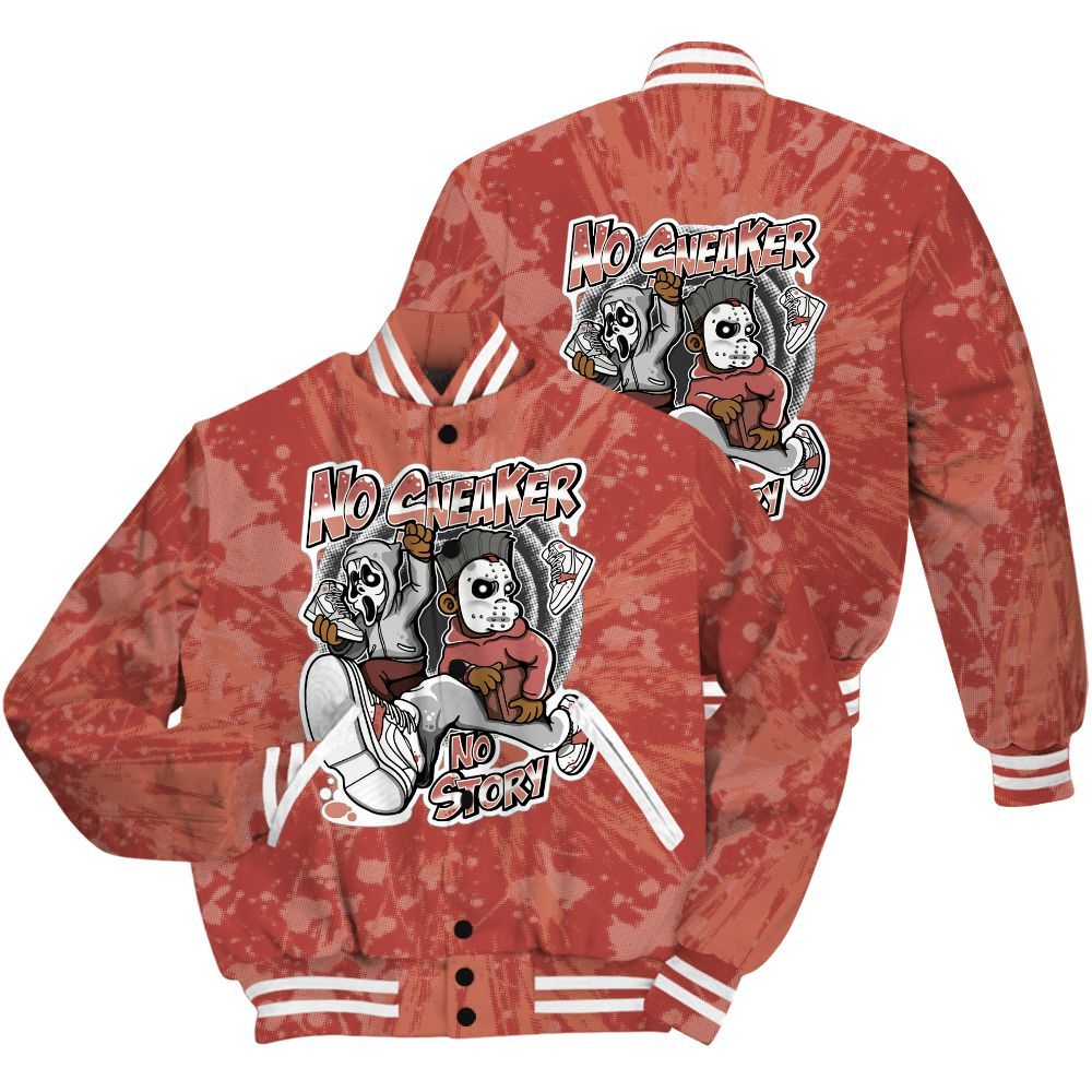Varsity Jacket To Match Dune Red 13s Shirt - Sneakers Make Story Graphic Luxury All Over Print