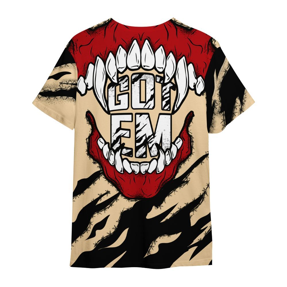 Shirt To Match Dunk Low Strawberry Waffle - GOT 'EM Skeleton Scratch All Over Print