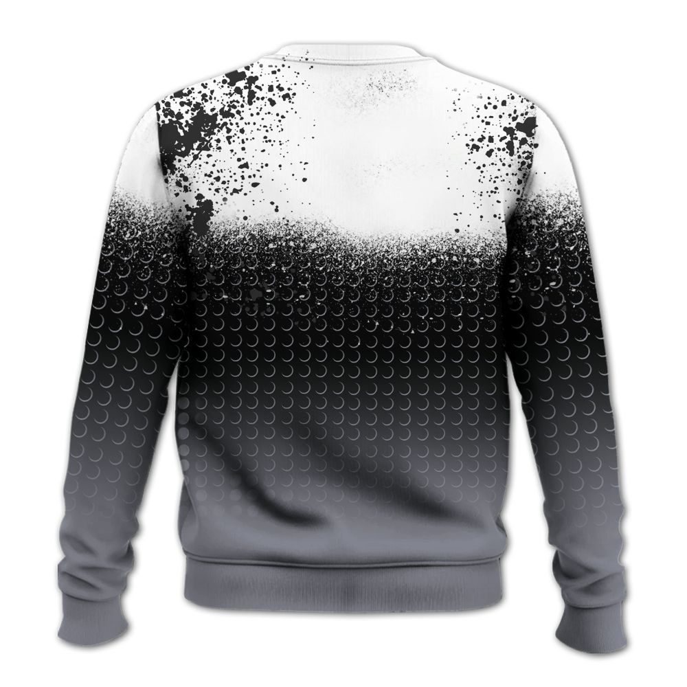 Sweatshirt To Match Retro Black Flint 13s - Halftone Time Is Money All Over Print