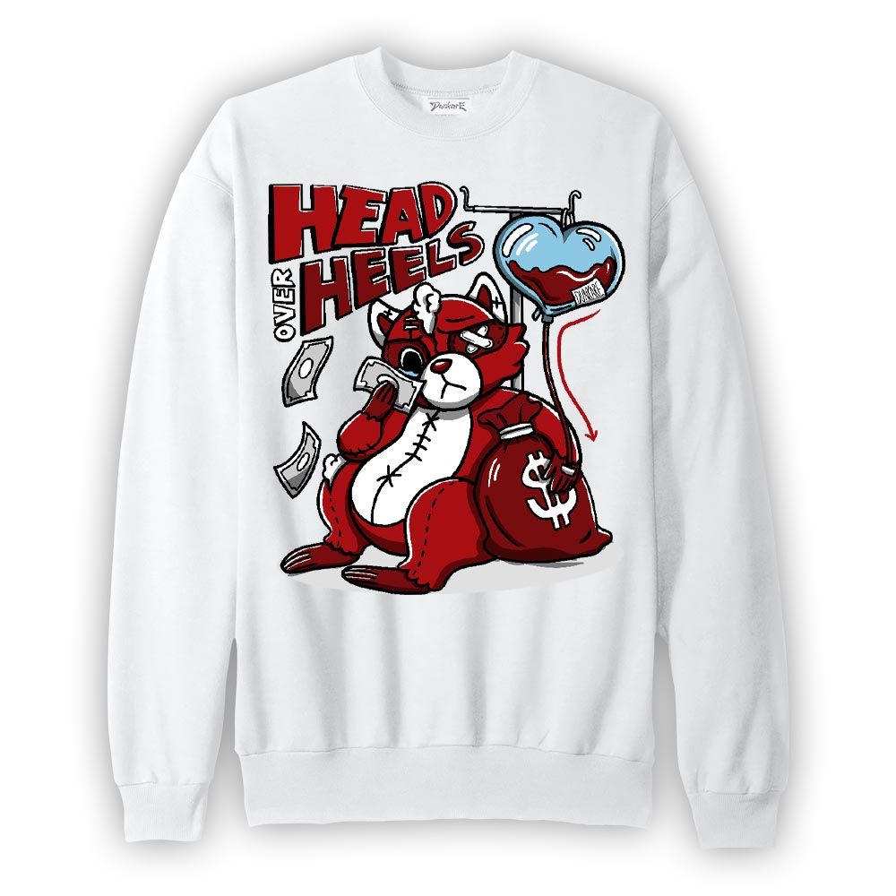 Sweatshirt To match Red Taxi 12s Sweatshirt - Head Over Heels Raccoon Version 2 Graphic