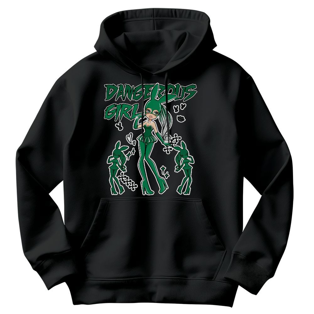 Sweatshirt To Match Mid Lucky Green 1s - Dangerous.Girl Graphic