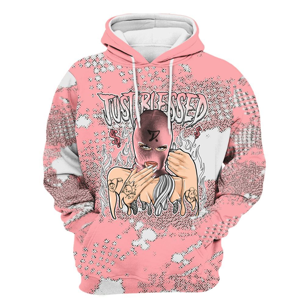 Hoodie To Match Retro Wings 3s - Blessed!! Smoke Dot All Over Print