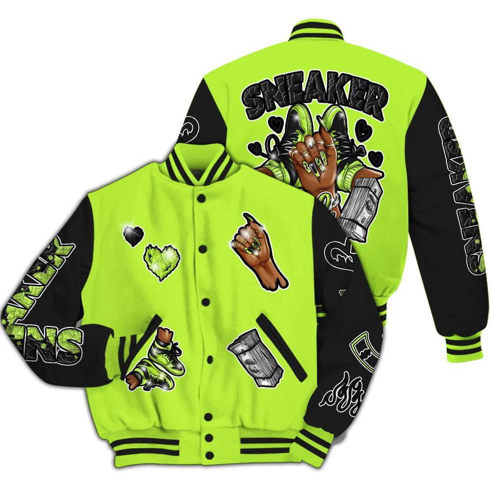 Varsity Jacket To Match Air Force 1 Low Dance Volt - Sneakerz Girlz All Over Print