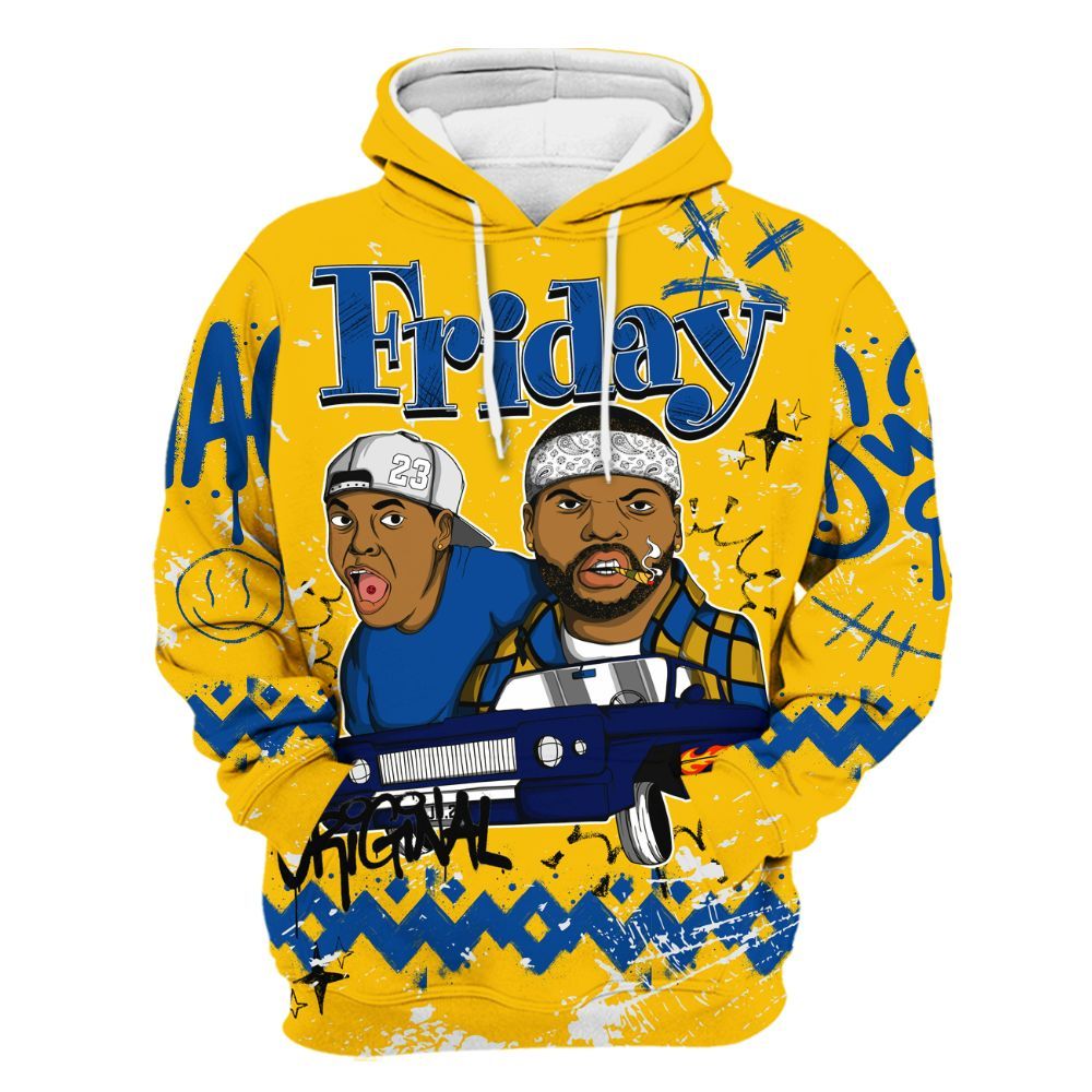 Hoodie To Match High Laney 1s - Friday Sneaker Crayon All Over Print
