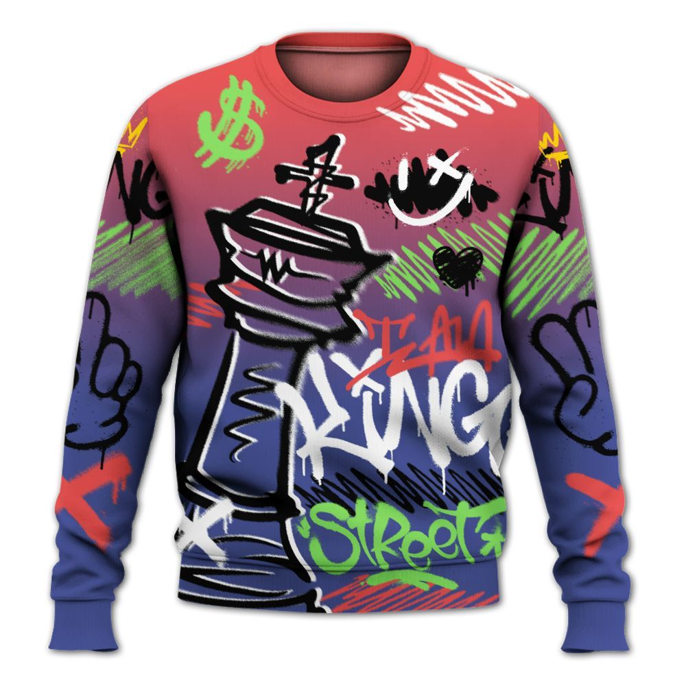 Sweatshirt To Match KD 4 Nerf - Street King Chess Streetwear All Over Print