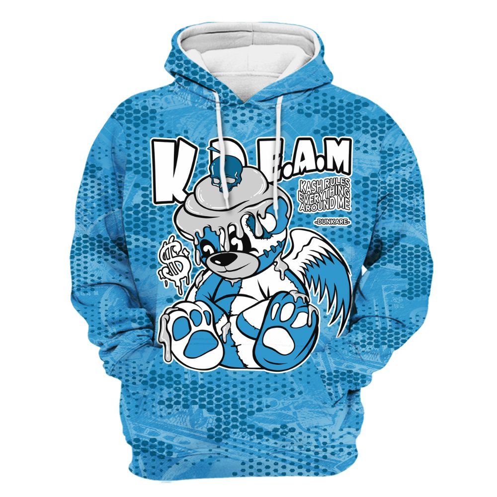 Hoodie To Match Powder Blue 9s - Loot Bear All Over Print