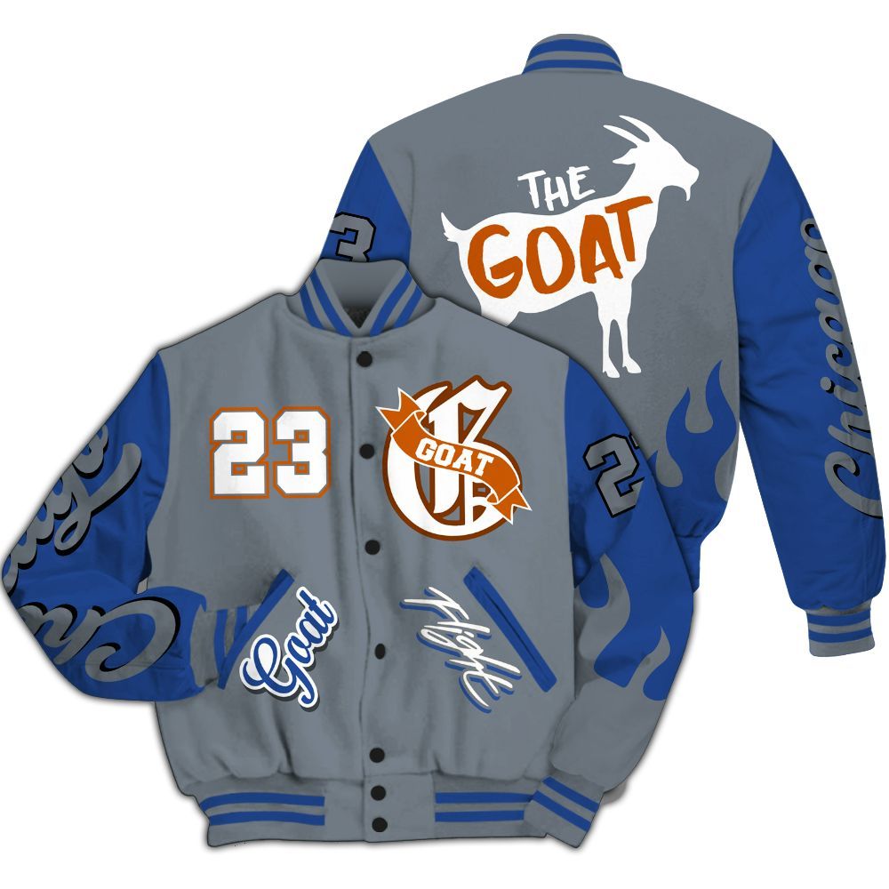 Varsity Jacket To Match RS-X GS League - The G.O.A.T Flight Streetwear All Over Print