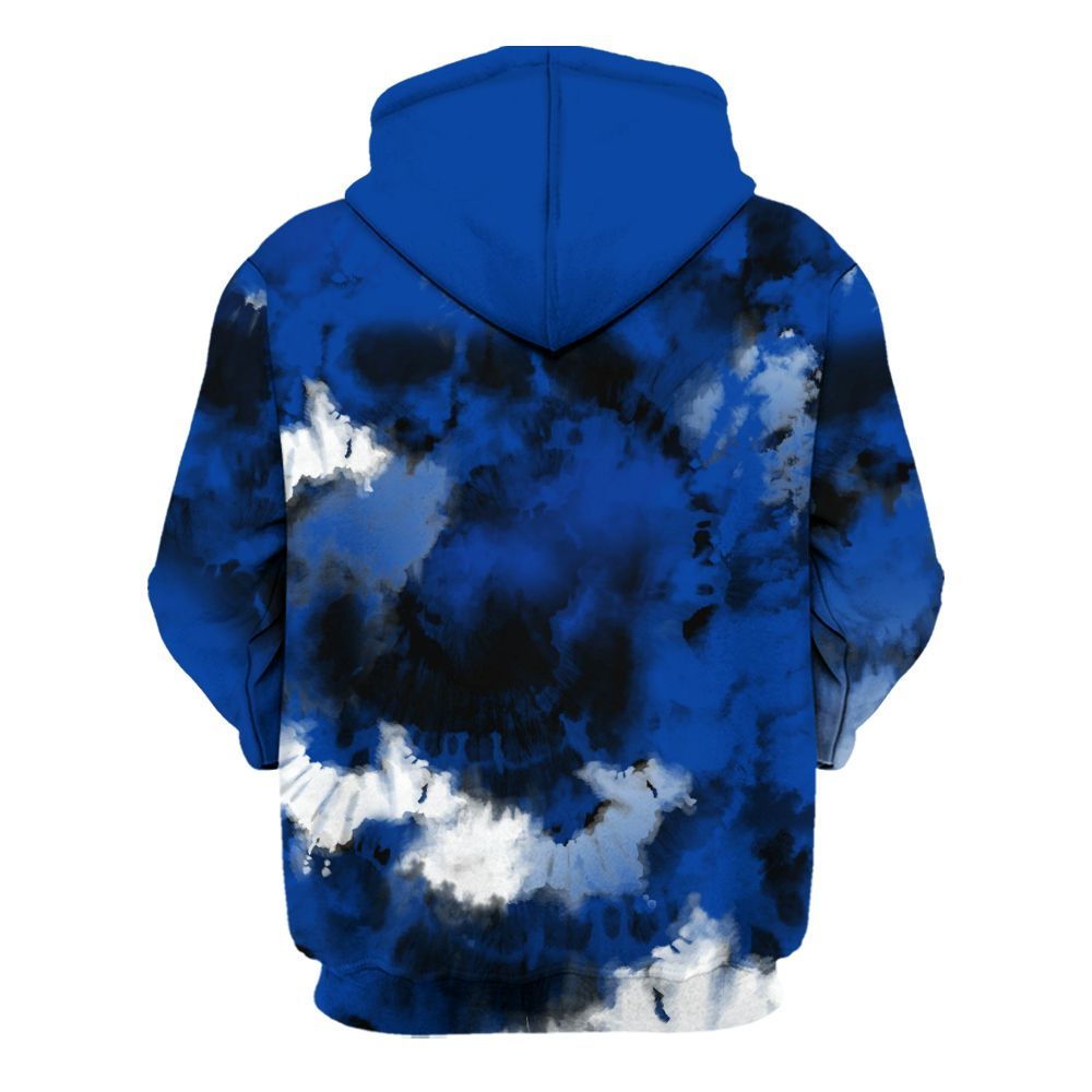Hoodie To Match Hyper Royal 12s - SNEAKER Girl Money Drip Tie Dye All Over Print