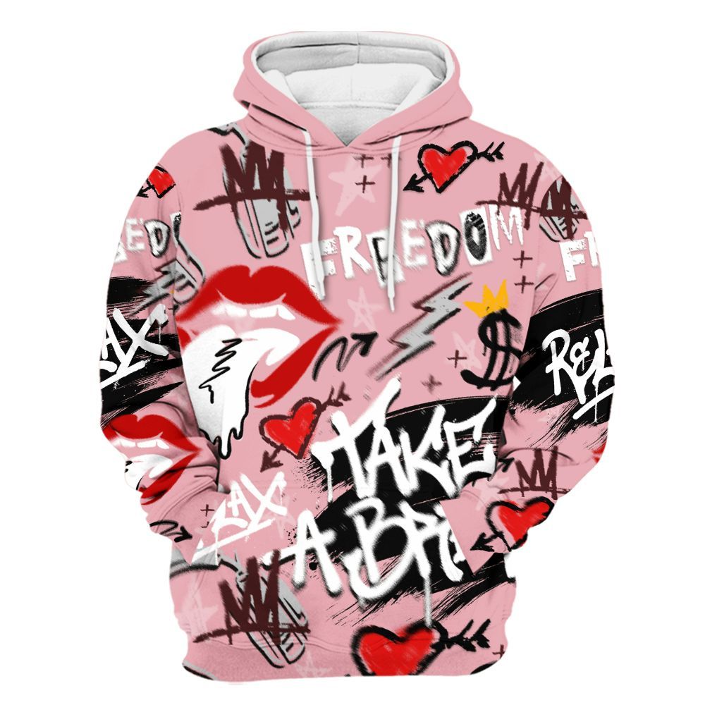 Hoodie To Match Air Max 90 Neapolitan 2025 - Take Break Freedom Graffiti Streetwear All Over Print