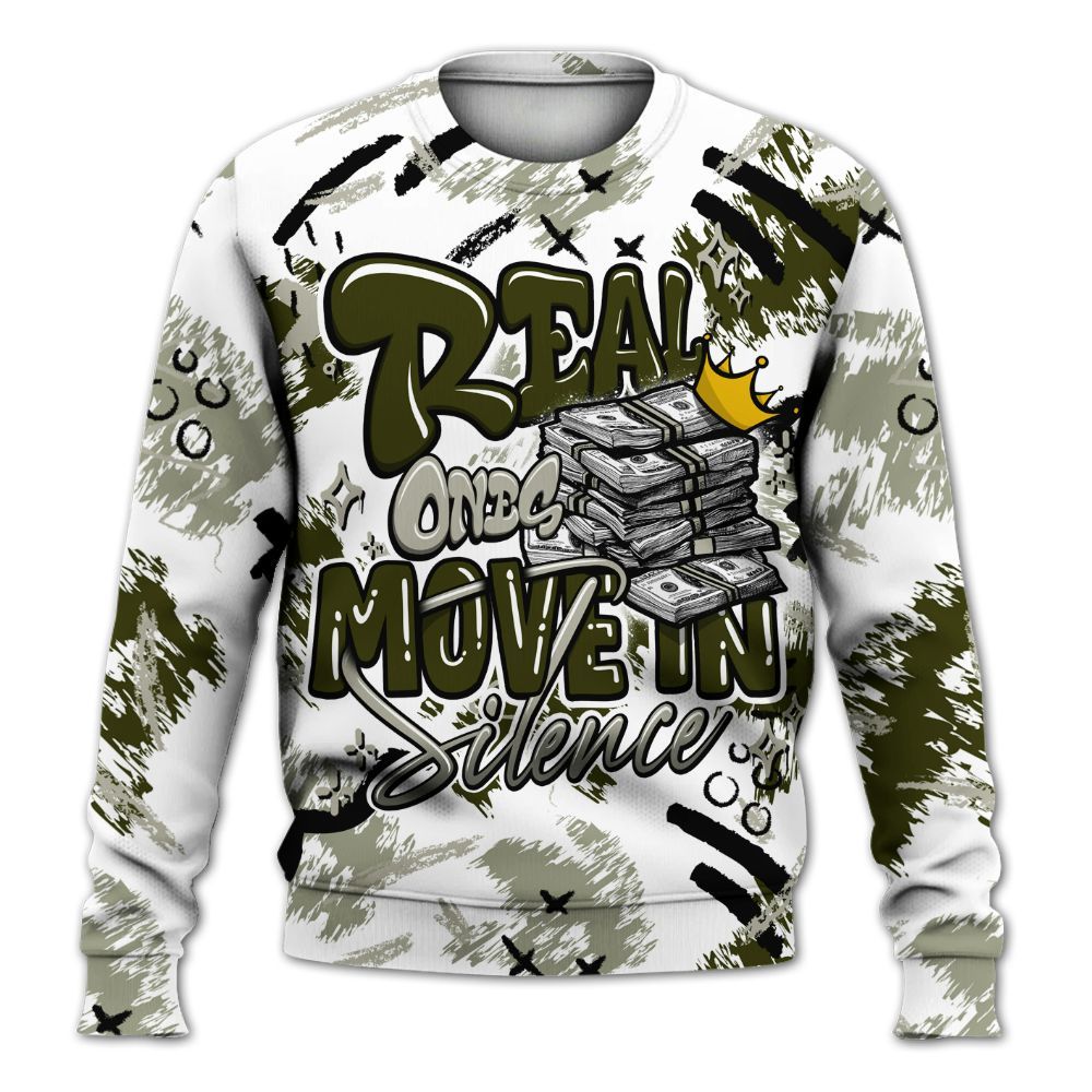 Sweatshirt To Match Dunk Low Pale Ivory Cargo Khaki - Real Ones Move In Streetwear All Over Print