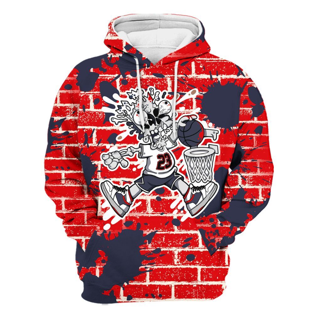 Hoodie To Match Low OG Howard University 1s - 85's Dunks Graphic Halloween All Over Print