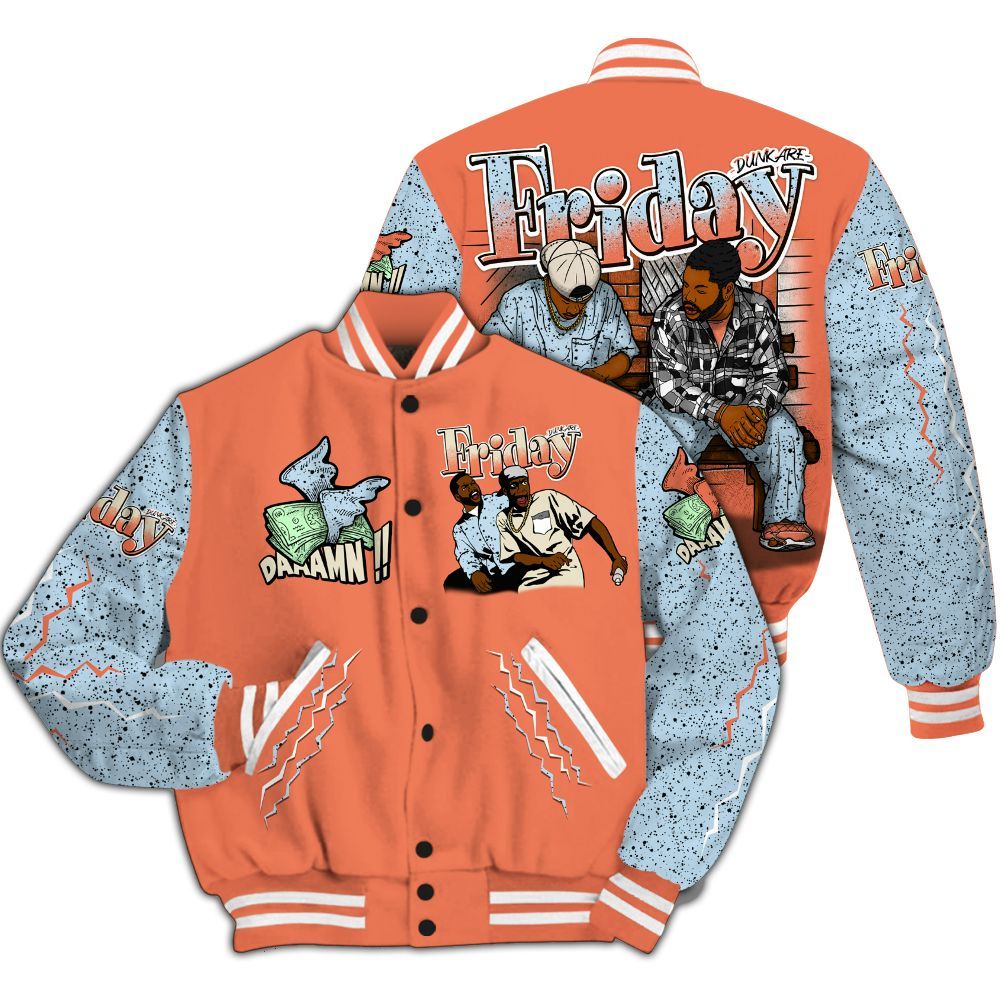 Varsity Jacket To Match DJ Khaled Crimson Bliss 5s - Friday Movie 90s TV All Over Print