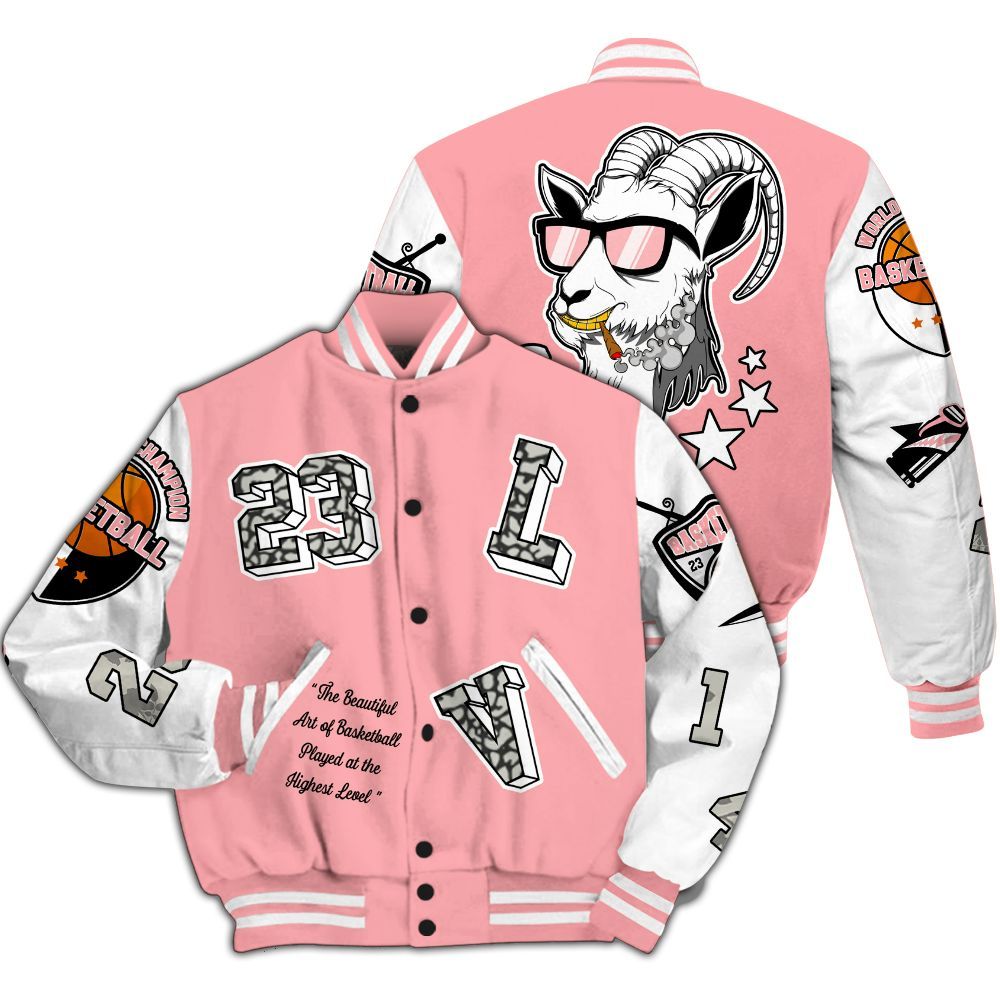 Varsity Jacket To Match Retro Wings 3s - The GOAT Got Em Streetwear All Over Print