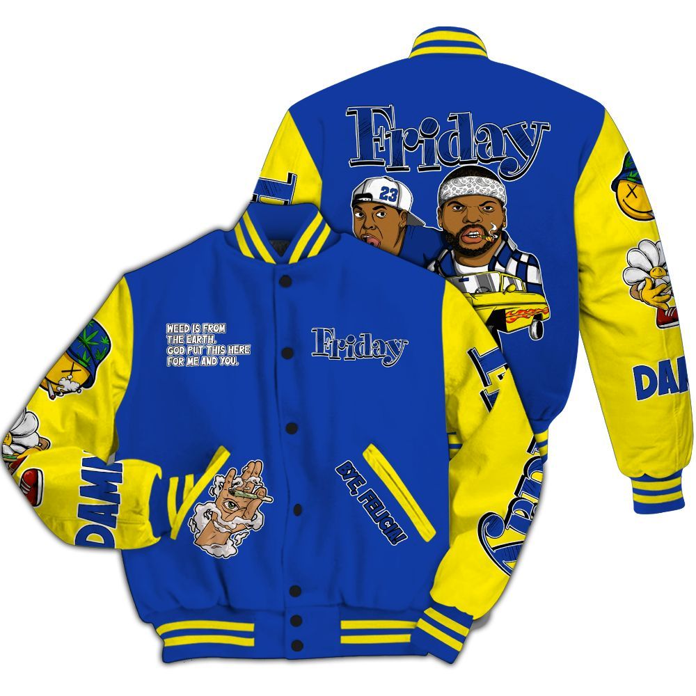 Varsity Jacket To Match Laney 14s - Friday Sneaker Stress Style All Over Print