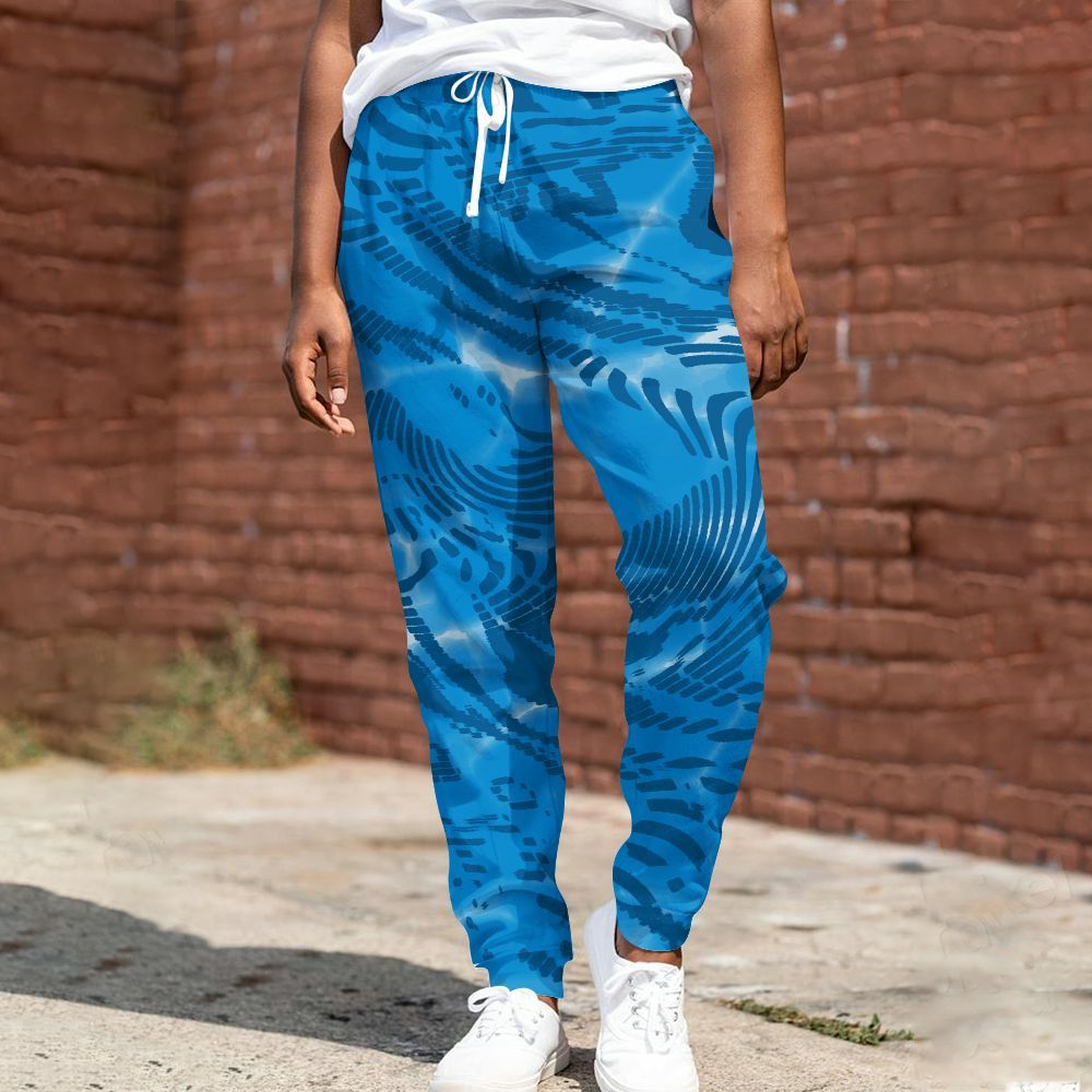 Sweatpant To Match Military Blue 4s - Fume All Over Print