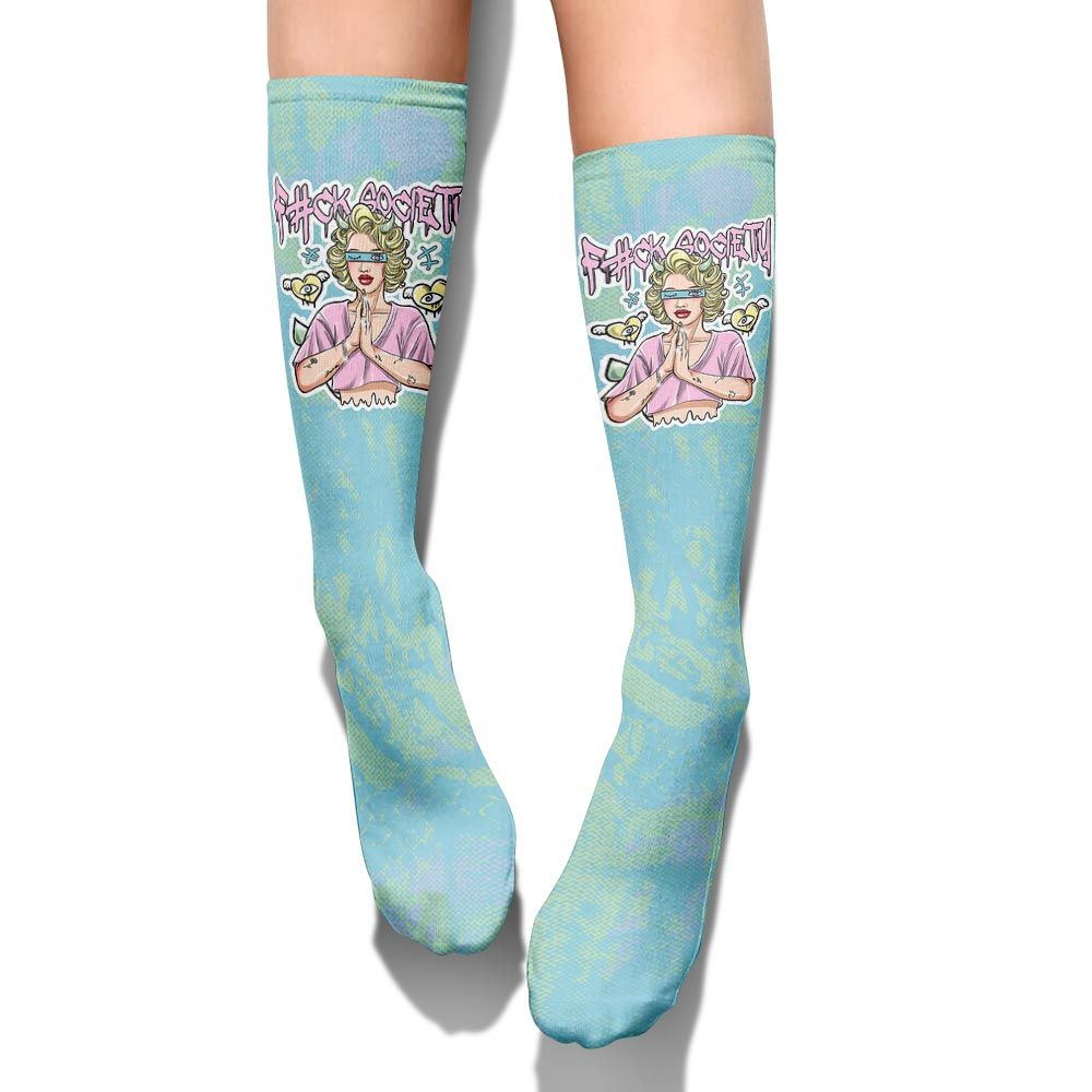 Sock To Match SB Dunk Low Visty - F#ck Xociety