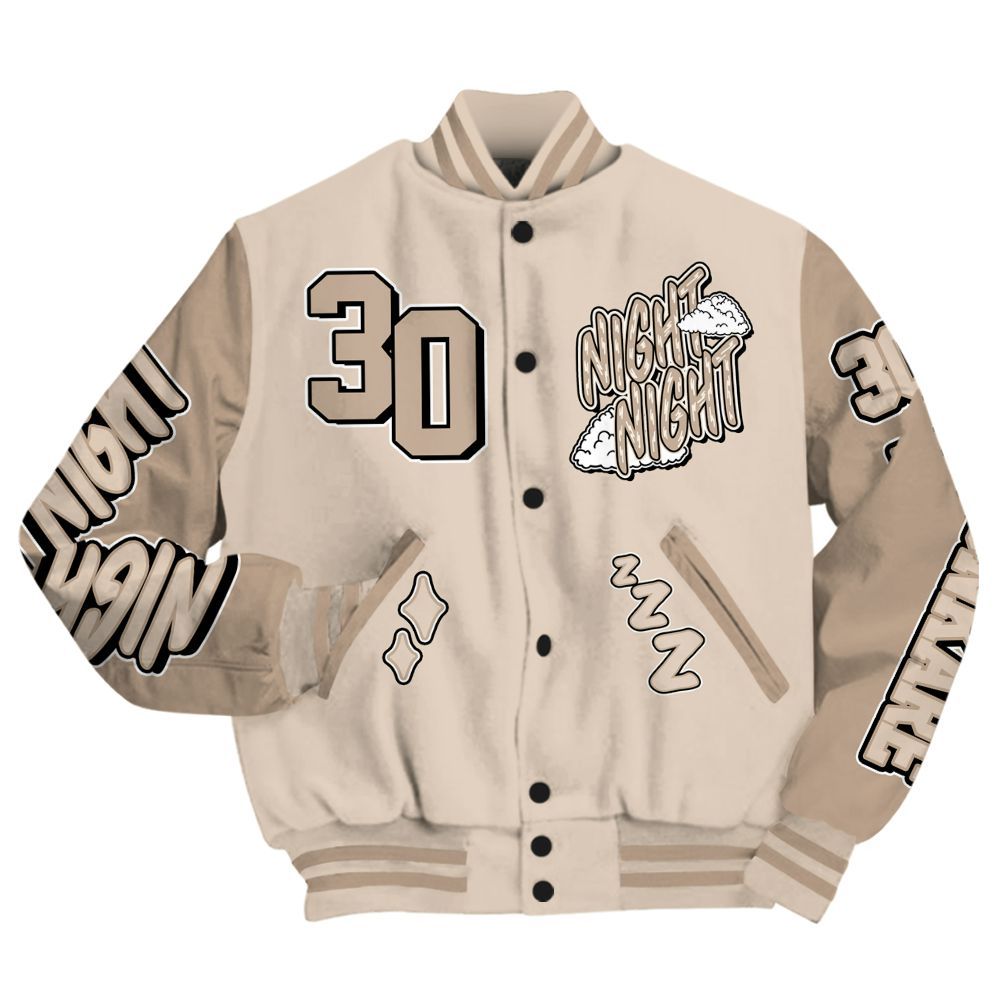 Varsity Jacket To Match Untouchable And Moments Cream - Seeya Skeleton All Over Print