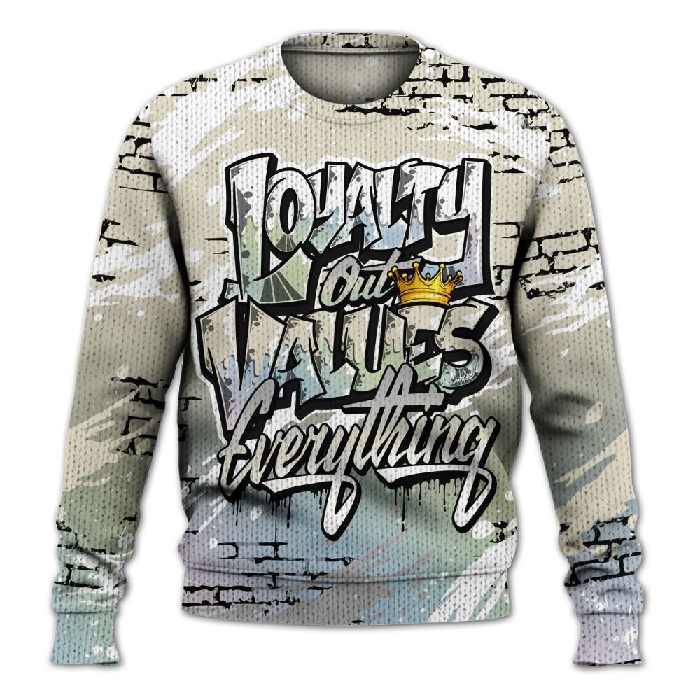 Knitted Sweater To Match Joins Year Of The Snake 5s - Values Of Loyalty Drip