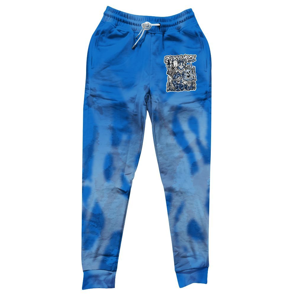 Sweatpant To Match Blueberry 12s - Apocalypse Skeleton Burn All Over Print