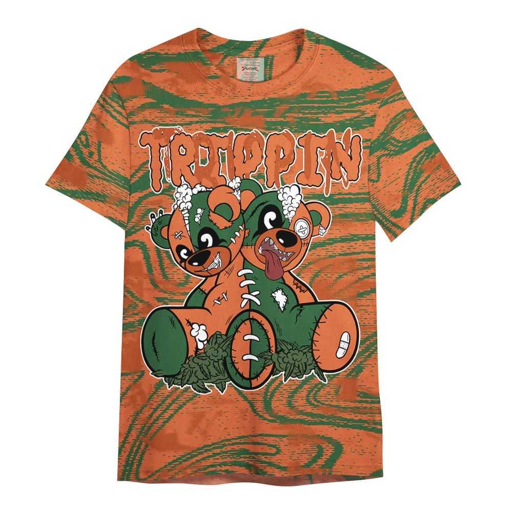 Shirt To Match Low Miami 5s - Trippin Bear Blurry Graphic Shirt Unisex