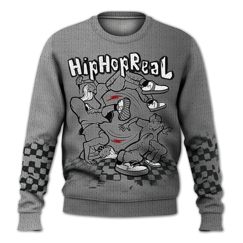 Knitted Sweater To Match Metallic Silver 14s - Feel Life Street Style