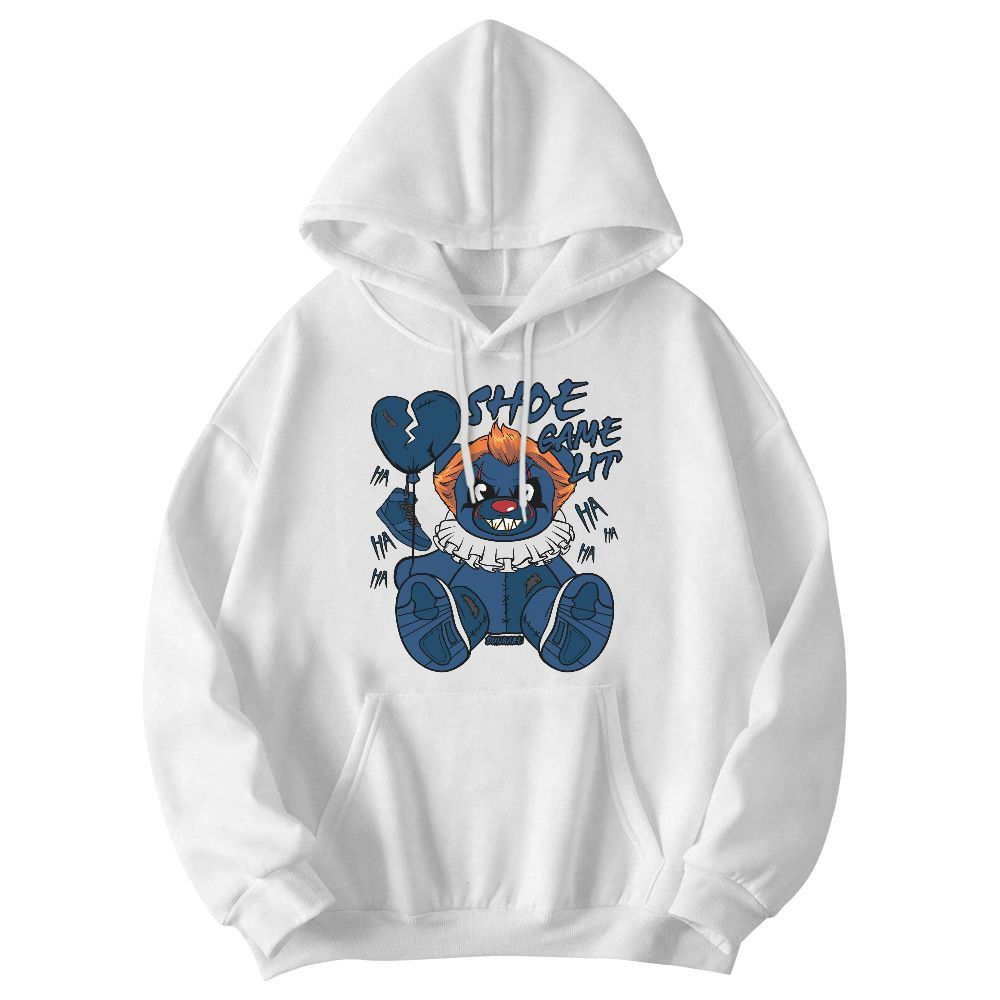 Sweatshirt To Match High OG Midnight Navy 1s - Shoe Game Bear Graphic
