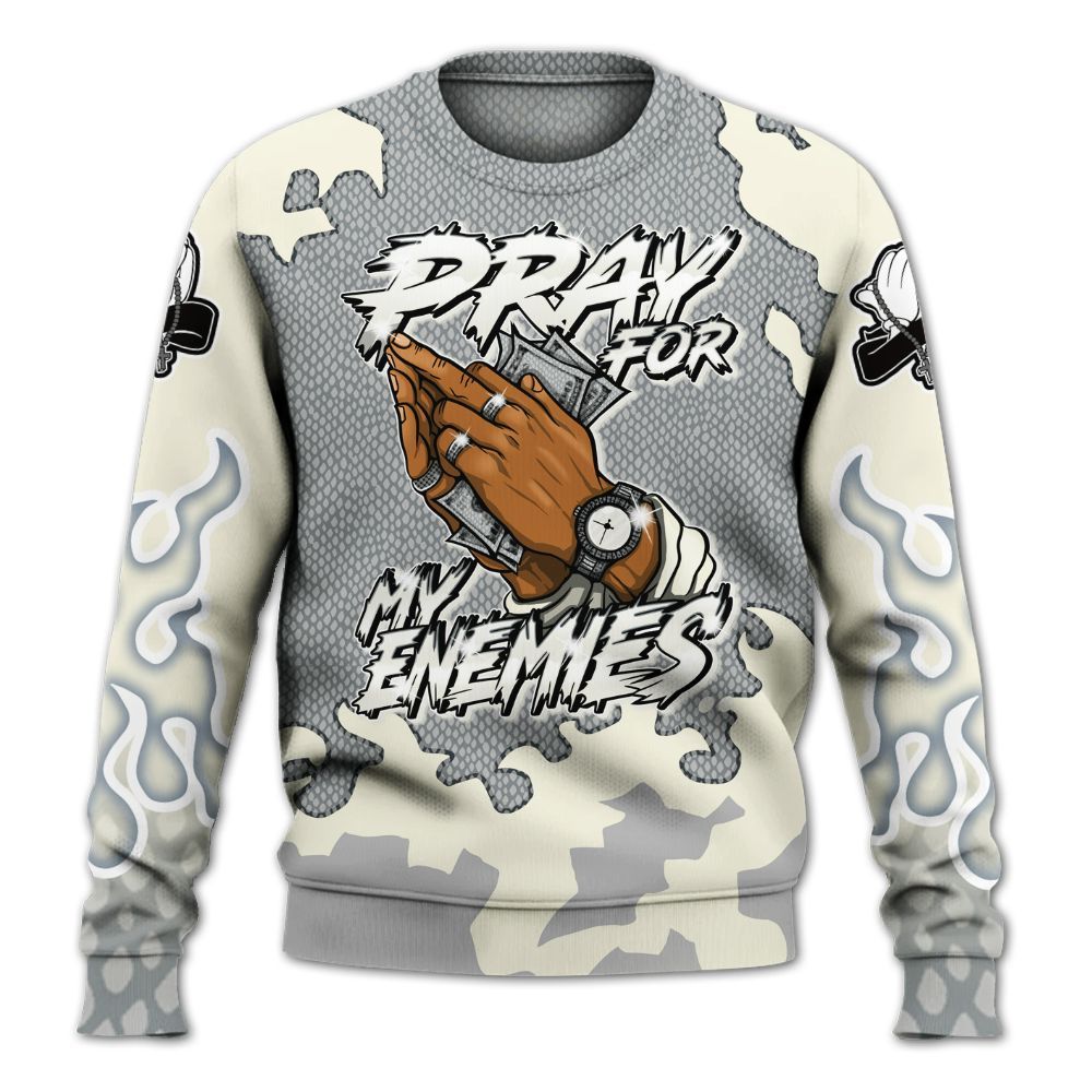 Sweatshirt To Match Low CNY Year Of The Snake 11s - Prayed For Enemies Graphice All Over Print