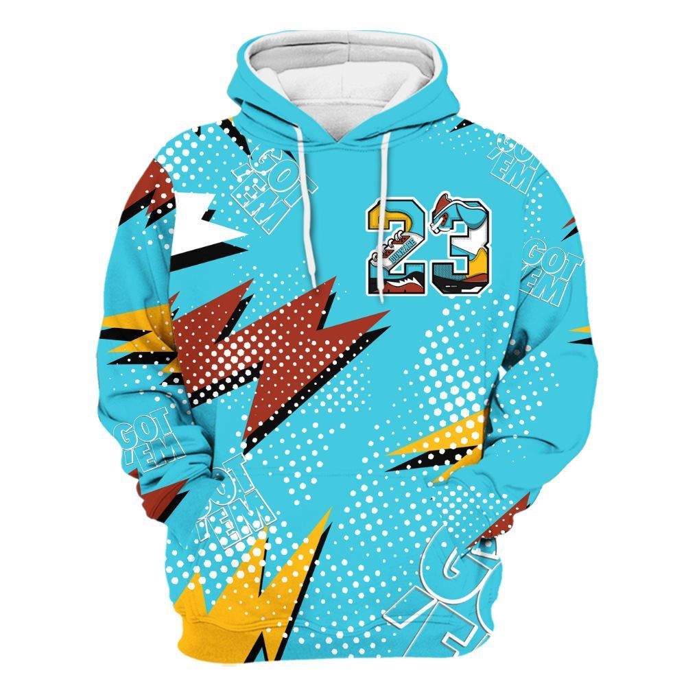 Hoodie To Match SB Dunk Di'Orr Greenwood - Custom Name Number 23 5s All Over Print