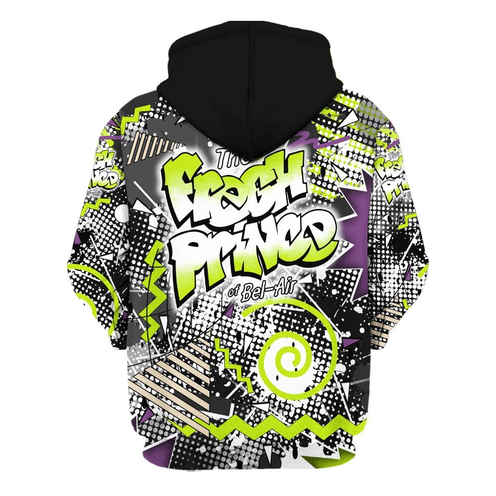 Hoodie To Match GS Black Barely Volt 11s - Fresh Sneaker 90s All Over Print