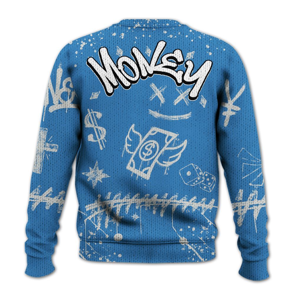 Knitted Sweater To Match Low Carolina 17s - Everybody Paid In Full Crayon