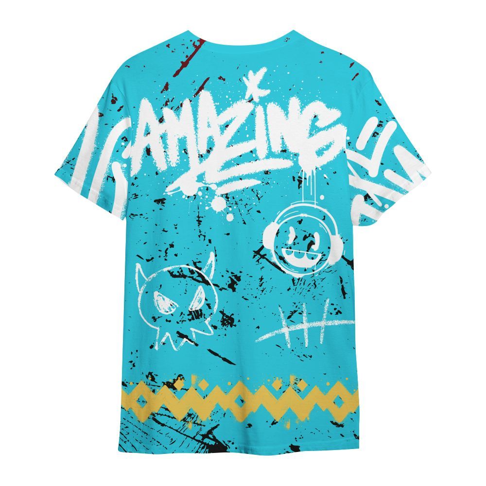Shirt To Match Retro Gamma Blue 11s - Friday Sneaker Crayon All Over Print