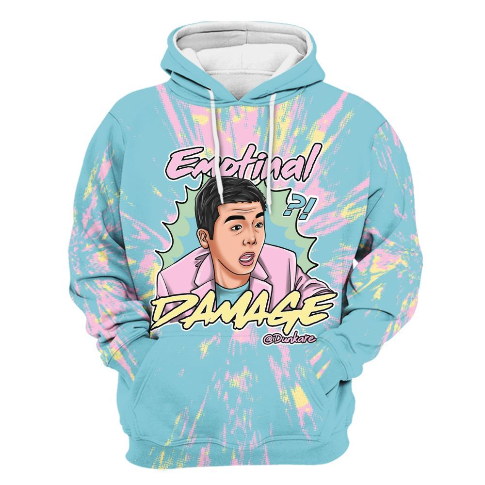 Hoodie To Match SB Dunk Low Visty - Damaged Meme Shirt Unisex Outfit All Over Print