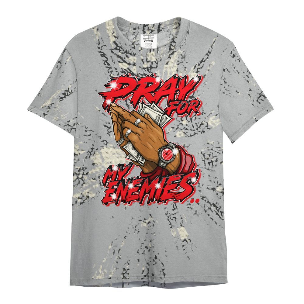 Shirt To Match Cement Grey 3s - Prayed For Enemies Graphic Luxury All Over Print
