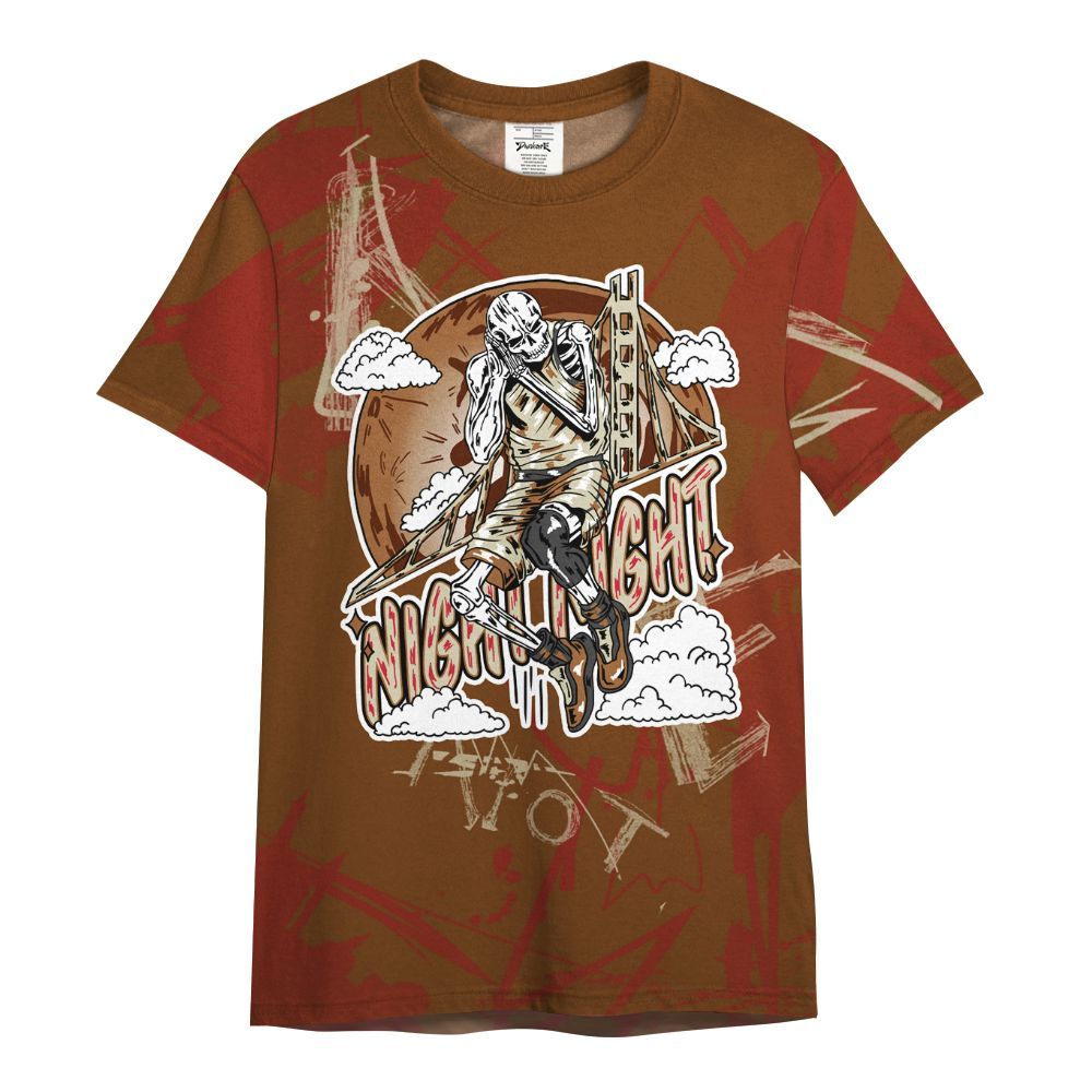 Shirt To Match Archaeo Brown 5s - Seeya Skeleton Messyz All Over Print