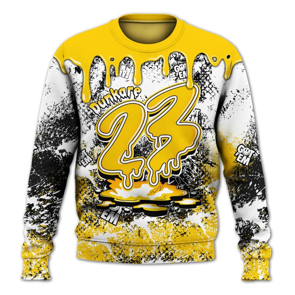 Sweatshirt To Match Corteiz Air Max 95 Tour Yellow - Dripping 23 Drip All Over Print