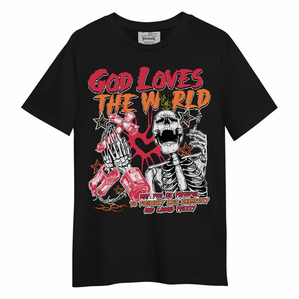 Shirt To Match Air Max Portal Bright Ceramic - God Loves The World Unisex Shirt