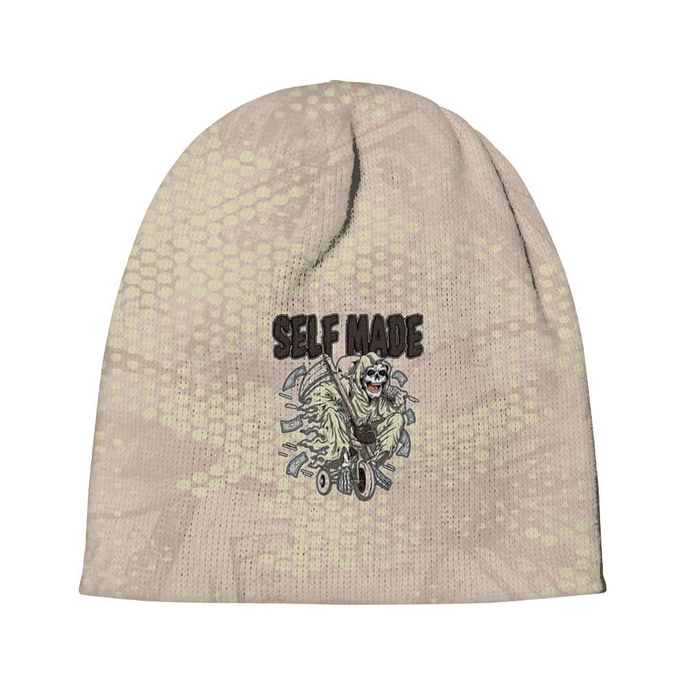 Beanie Hat To Match A Ma Maniere X Fossil Stone 4s - Self Make Skeleton Banknotes Art Graphic