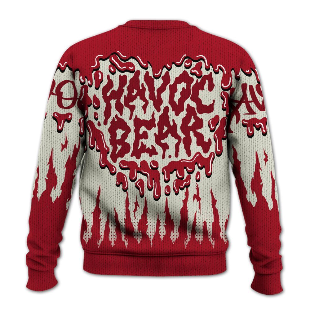 Knitted Sweater To Match 2025 High OG Cinnabar 1s - Havok Bear Dripping