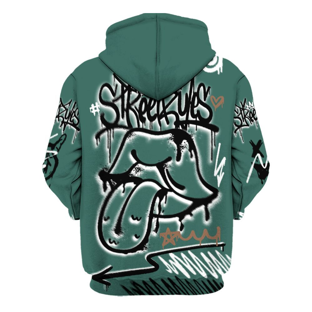 Hoodie To Match Low OG Oxidized Green 1s - Break Rules Streetwear All Over Print