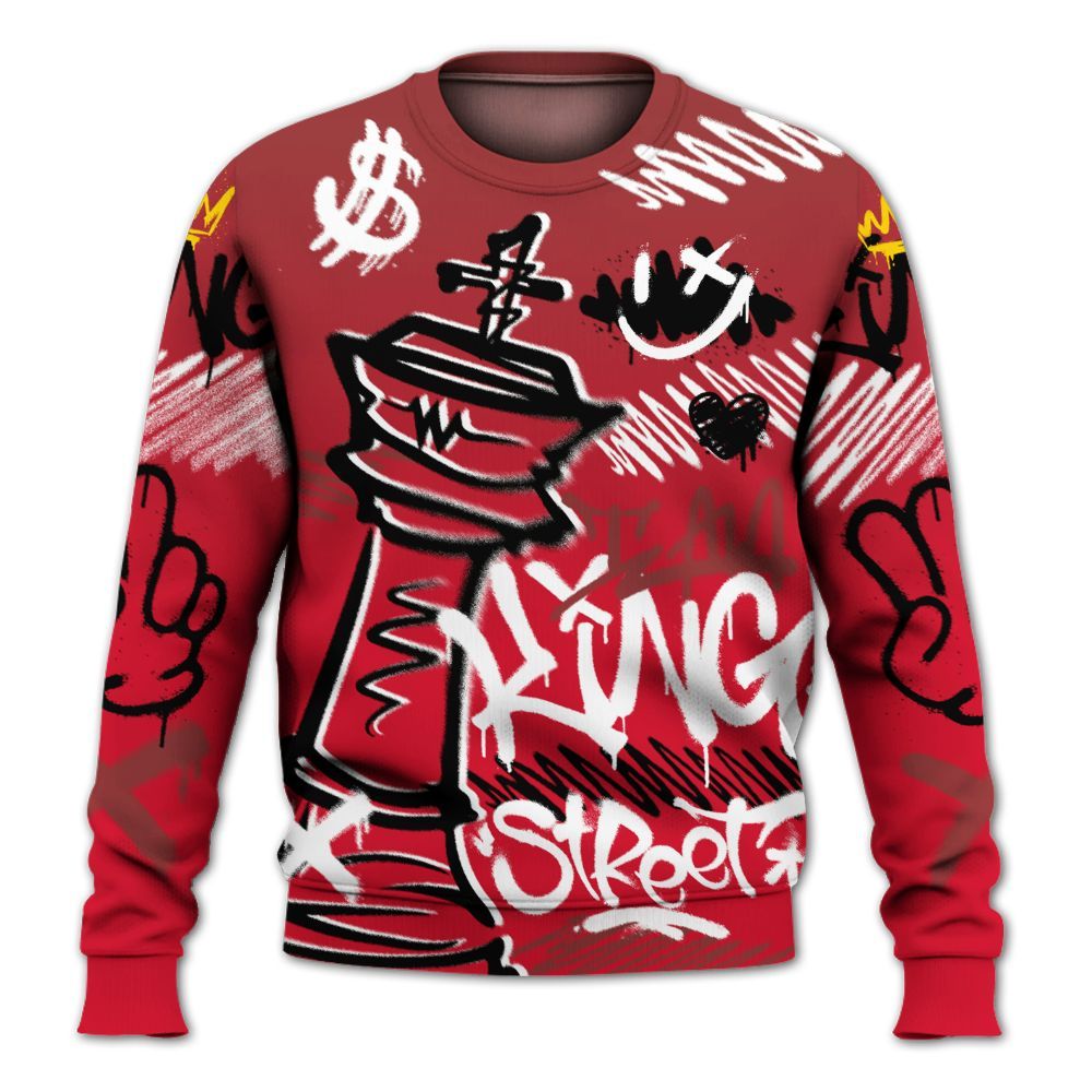 Sweatshirt To Match Air Max Sunder Gore Tex Fire Red - Street King Chess Streetwear All Over Print