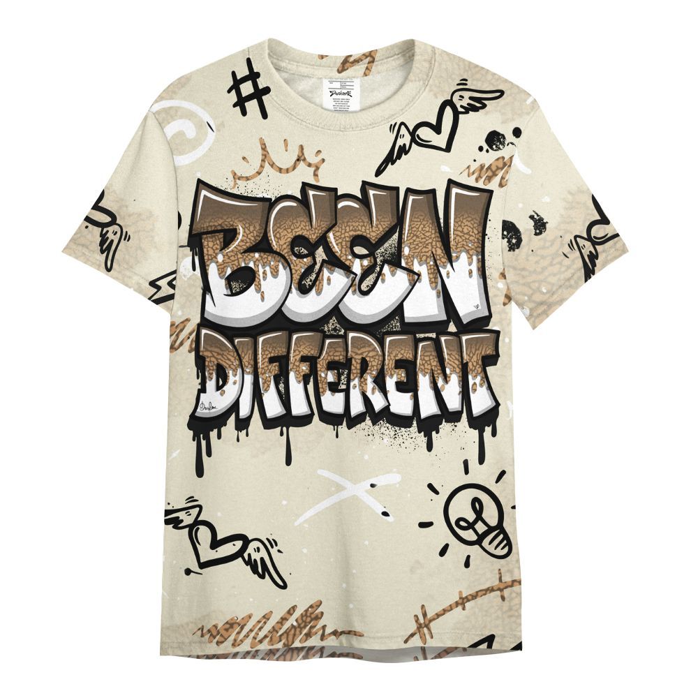 Shirt To Match Orewood Brown 3s - Drip Been Di2ferent All Over Print