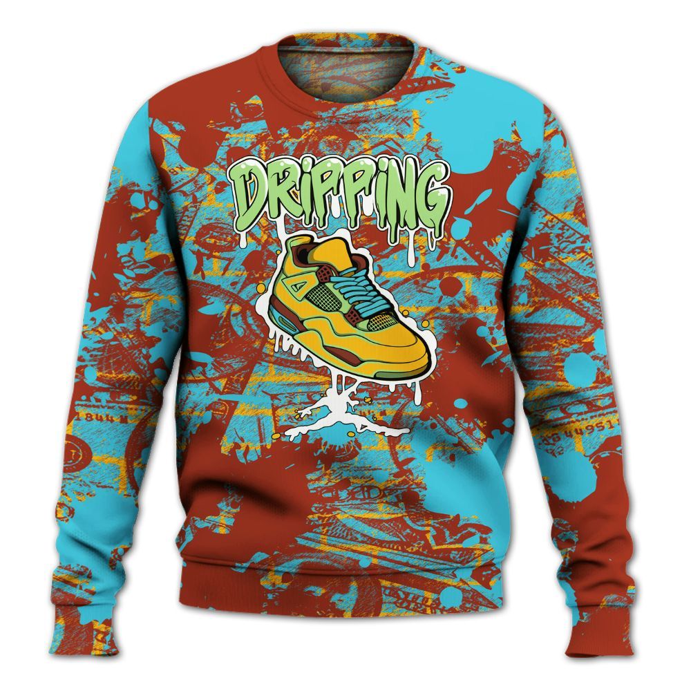 Sweatshirt To Match SB Dunk Di'Orr Greenwood - Dripping Shoe 4S Graphic Street Art All Over Print